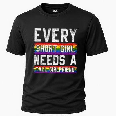 Every Short Girl Needs A Tall Girlfriend Lesbian Gift Lgbt Performance Shirt