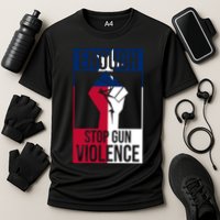 Enough Stop Gun Violence Texas Fist Cooling Performance Crew T-Shirt