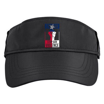 Enough Stop Gun Violence Texas Fist Adult Drive Performance Visor