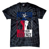 Enough Stop Gun Violence Texas Fist Tie-Dye T-Shirt