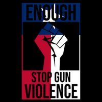 Enough Stop Gun Violence Texas Fist Tie-Dye T-Shirt