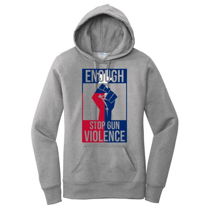 Enough Stop Gun Violence Texas Fist Women's Pullover Hoodie