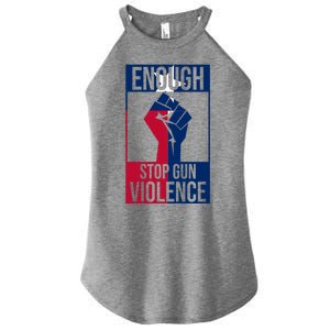 Enough Stop Gun Violence Texas Fist Women’s Perfect Tri Rocker Tank