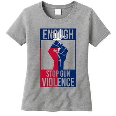 Enough Stop Gun Violence Texas Fist Womens T-Shirt