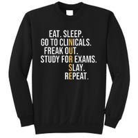 Eat Sleep Go To Clinicals Freak Out Nurse In Progress Sweatshirt