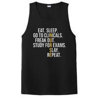 Eat Sleep Go To Clinicals Freak Out Nurse In Progress PosiCharge Competitor Tank