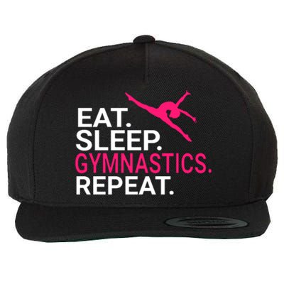 Eat Sleep Gymnastics Repeat Funny Gift Christmas Gift Sports Wool Snapback Cap