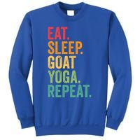 Eat Sleep Goat Yoga Repeat Funny Goat Yoga Meaningful Gift Sweatshirt