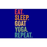 Eat Sleep Goat Yoga Repeat Funny Goat Yoga Meaningful Gift Bumper Sticker