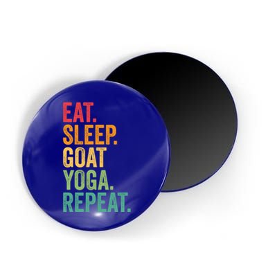 Eat Sleep Goat Yoga Repeat Funny Goat Yoga Meaningful Gift Magnet