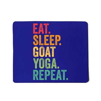 Eat Sleep Goat Yoga Repeat Funny Goat Yoga Meaningful Gift Mousepad