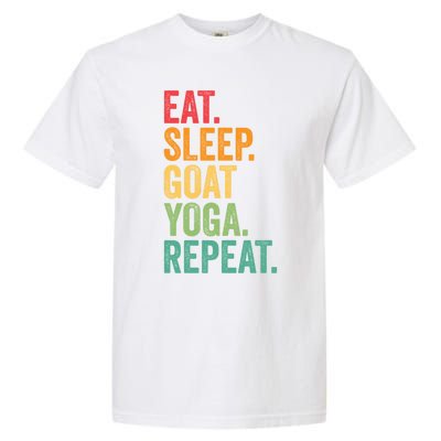 Eat Sleep Goat Yoga Repeat Funny Goat Yoga Meaningful Gift Garment-Dyed Heavyweight T-Shirt