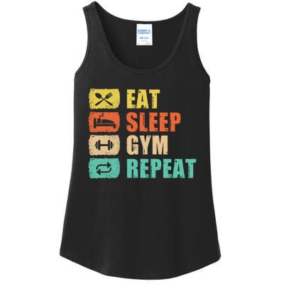 Eat Sleep Gym Repeat Ladies Essential Tank