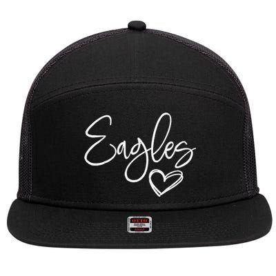 Eagles Spirit Gear for Sports Enthusiasts 7 Panel Mesh Trucker Snapback Hat