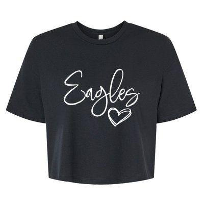 Eagles Spirit Gear for Sports Enthusiasts Bella+Canvas Jersey Crop Tee