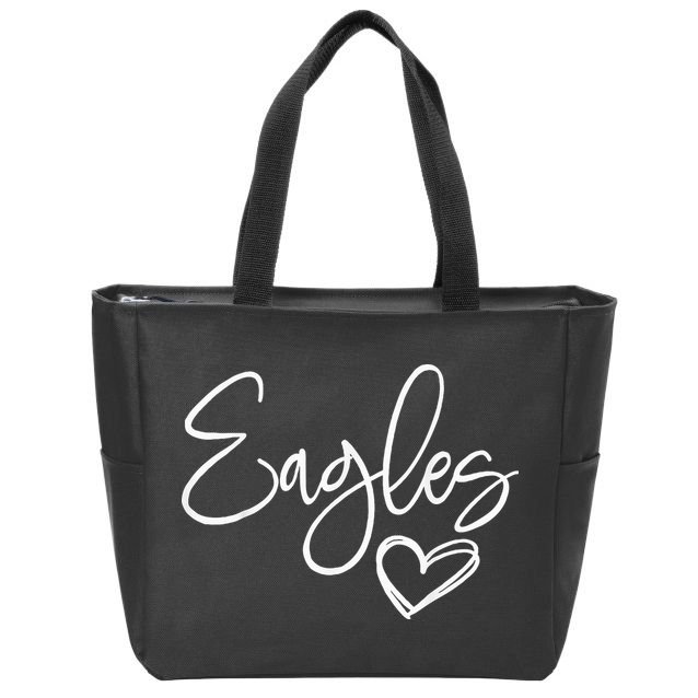 Eagles Spirit Gear for Sports Enthusiasts Zip Tote Bag