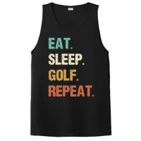 Eat Sleep Golf Repeat Golfer Golfing Funny PosiCharge Competitor Tank