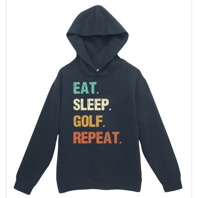 Eat Sleep Golf Repeat Golfer Golfing Funny Urban Pullover Hoodie