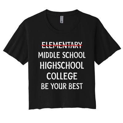 Elementary School Graduation 6th Grade Graduate Women's Crop Top Tee