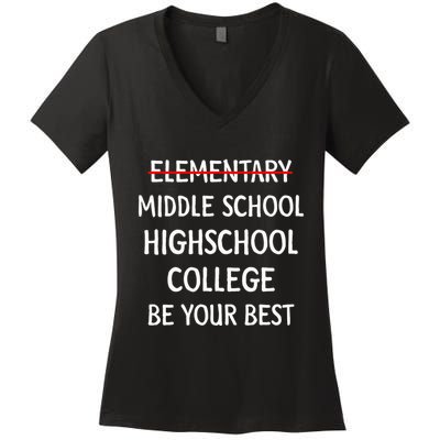 Elementary School Graduation 6th Grade Graduate Women's V-Neck T-Shirt