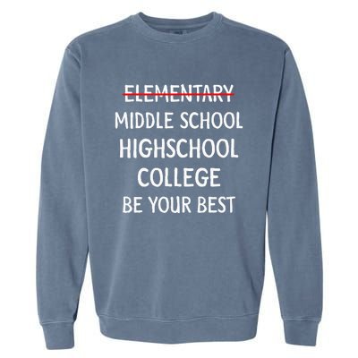 Elementary School Graduation 6th Grade Graduate Garment-Dyed Sweatshirt