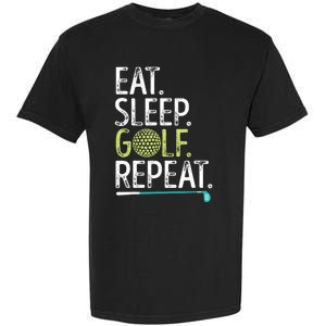 Eat Sleep Golf Repeat Golfing Golfer Funny  Wo Sports Garment-Dyed Heavyweight T-Shirt