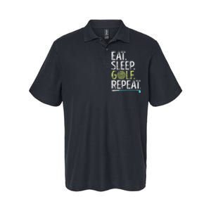 Eat Sleep Golf Repeat Golfing Golfer Funny  Wo Sports Softstyle Adult Sport Polo