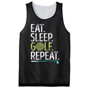 Eat Sleep Golf Repeat Golfing Golfer Funny  Wo Sports Mesh Reversible Basketball Jersey Tank