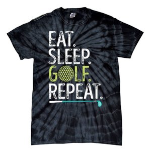 Eat Sleep Golf Repeat Golfing Golfer Funny  Wo Sports Tie-Dye T-Shirt