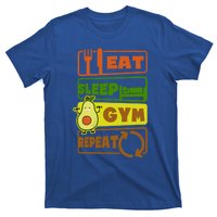 Eat Sleep Gym Repeat Design Vegan Athlete Meaningful Gift T-Shirt