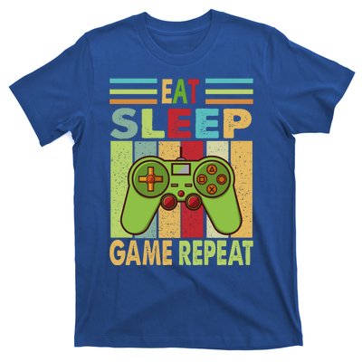 Eat Sleep Game Repeat Retro Vintage Funny Gamer T-Shirt