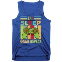 Eat Sleep Game Repeat Retro Vintage Funny Gamer Tank Top