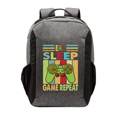 Eat Sleep Game Repeat Retro Vintage Funny Gamer Vector Backpack