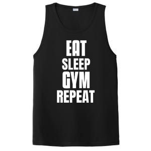 Eat Sleep Gym Repeat Funny Back Gym Funny Cute Gift PosiCharge Competitor Tank