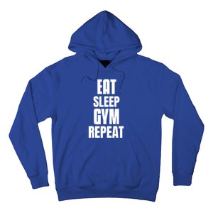 Eat Sleep Gym Repeat Funny Back Gym Funny Cute Gift Hoodie