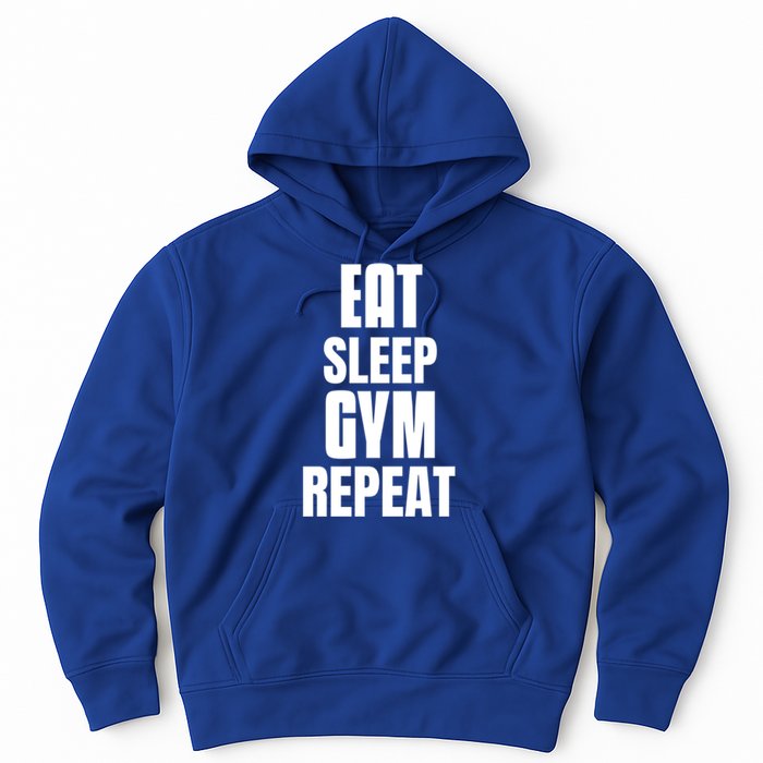 Eat Sleep Gym Repeat Funny Back Gym Funny Cute Gift Hoodie