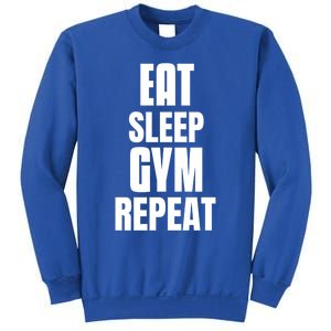 Eat Sleep Gym Repeat Funny Back Gym Funny Cute Gift Sweatshirt