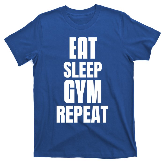 Eat Sleep Gym Repeat Funny Back Gym Funny Cute Gift T-Shirt