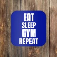 Eat Sleep Gym Repeat Funny Back Gym Funny Cute Gift Coaster