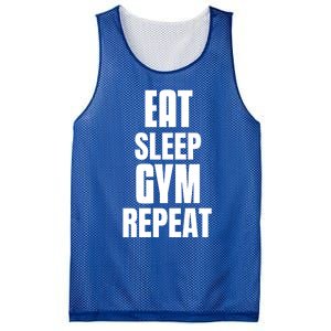 Eat Sleep Gym Repeat Funny Back Gym Funny Cute Gift Mesh Reversible Basketball Jersey Tank