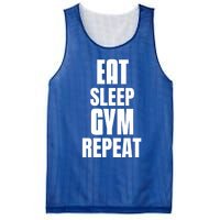 Eat Sleep Gym Repeat Funny Back Gym Funny Cute Gift Mesh Reversible Basketball Jersey Tank