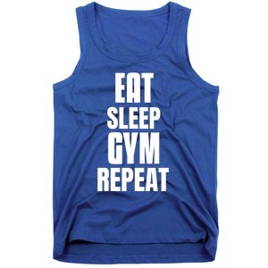 Eat Sleep Gym Repeat Funny Back Gym Funny Cute Gift Tank Top