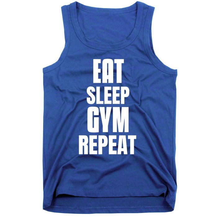 Eat Sleep Gym Repeat Funny Back Gym Funny Cute Gift Tank Top