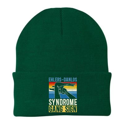 Ehlersdanlos Syndrome Gang Sign Eds And Hsd Awareness Month Knit Cap Winter Beanie