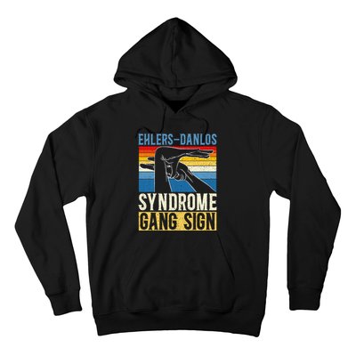 Ehlersdanlos Syndrome Gang Sign Eds And Hsd Awareness Month Hoodie