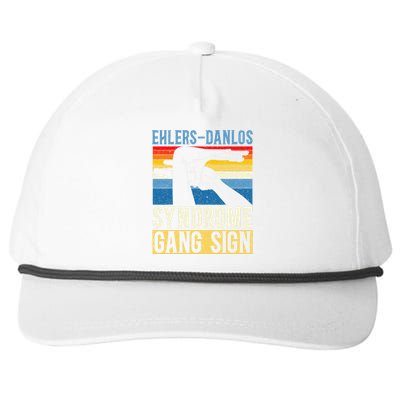 Ehlersdanlos Syndrome Gang Sign Eds And Hsd Awareness Month Snapback Five-Panel Rope Hat