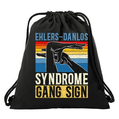 Ehlersdanlos Syndrome Gang Sign Eds And Hsd Awareness Month Drawstring Bag