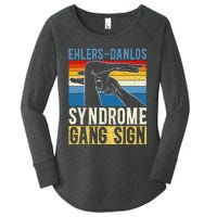 Ehlersdanlos Syndrome Gang Sign Eds And Hsd Awareness Month Women's Perfect Tri Tunic Long Sleeve Shirt