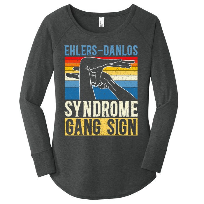 Ehlersdanlos Syndrome Gang Sign Eds And Hsd Awareness Month Women's Perfect Tri Tunic Long Sleeve Shirt