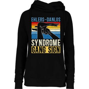 Ehlersdanlos Syndrome Gang Sign Eds And Hsd Awareness Month Womens Funnel Neck Pullover Hood